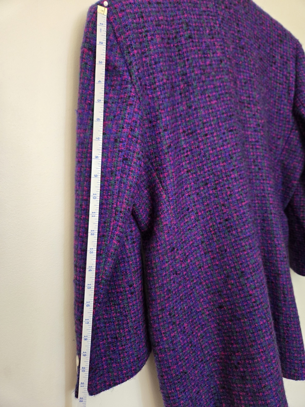 Nordstrom Purple Tweed Blazer with Pink Flecks - Picture 5 of 8